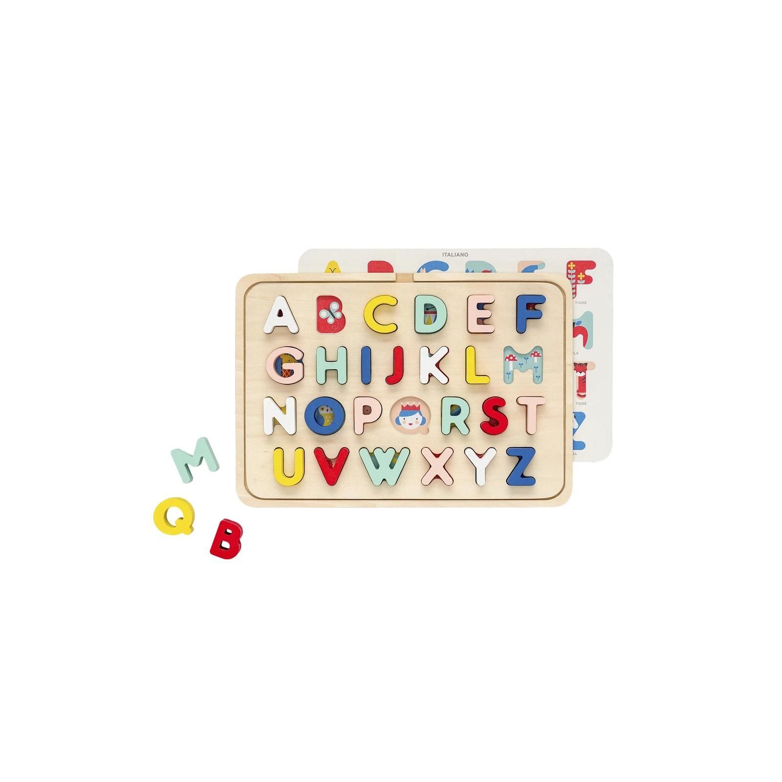 Petitcollage Dřevěné puzzle abeceda