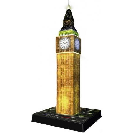 RAVENSBURGER Puzzle 3D Big Ben noční edice na baterie Světlo 216 dílků