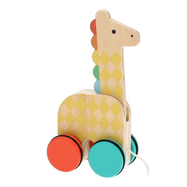 Petit Collage Tahací hračka žirafa
