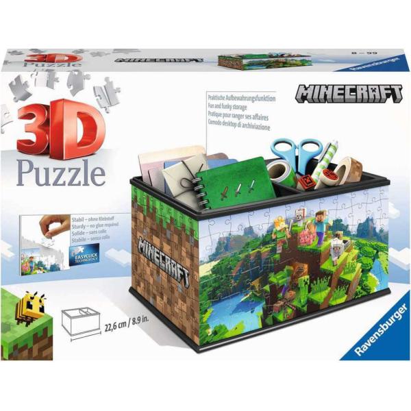 RAVENSBURGER Puzzle 3D úložný box Minecraft 216 dílků plast