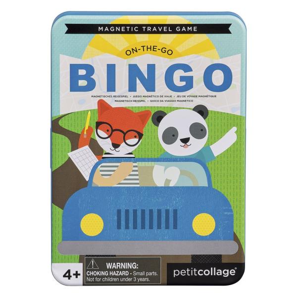 Petit Collage Magnetická hra Bingo Poškozená kovová krabička